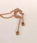 Preview: Collier rotvergoldet mit Citrin Zirkonia Perle