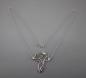 Preview: Jugendstil Collier mit Peridot