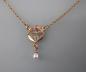 Preview: Jugendstil Collier Rubin Perlen
