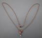 Preview: Jugendstil Collier Rubin Perlen