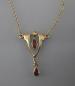 Preview: Jugendstil Collier Granat