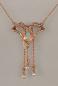 Preview: rotvergoldetes Collier Opal Perlen