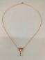 Preview: rotvergoldetes Collier Opal Rubin Perlen