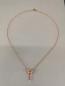 Preview: rotvergoldetes Collier Opal Rubin Perlen