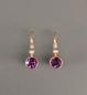 Preview: rotvergoldet Ohrringe Amethyst Perle