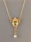 Preview: Collier Peridot Rubin Perle