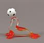 Preview: Seehund m. Ball rot 6cm