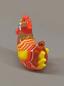 Preview: Henne bunt 3x4cm