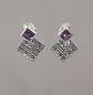 Preview: Ohrringe Amethyst Markasiten