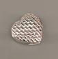 Preview: Pillendose Flechtoptik Herz 3x3x1,2cm