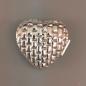 Preview: Pillendose Flechtoptik Herz 3x3x1,2cm