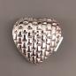 Preview: Pillendose Flechtoptik Herz 3x3x1,2cm