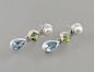 Preview: Blautopas Ohrringe Peridot