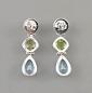 Preview: Blautopas Ohrringe Peridot