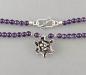 Preview: Amethystperlen Collier Blütenanhänger