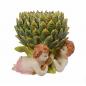 Preview: Porzellan Blumentopf Artischoke mit Putten