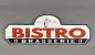 Preview: geprägtes Blechschild - Bistro Brasserie