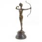 Preview: Bronze Skulptur Jagdgöttin Diana Akt