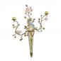 Preview: Wand Leuchter Papagei Bronze Porzellan