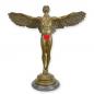 Preview: Bronze Skulptur geflügelter Mann "Tag"