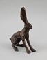 Preview: Bronze Skulptur sitzender Hase