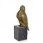 Preview: Bronze Skulptur auf Steinsockel Taube