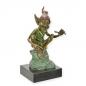 Preview: Bronze Skulptur farbig Goblin Kobold Zwerg