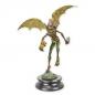 Preview: Bronze Skulptur farbig Goblin Kobold Zwerg