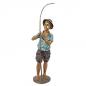 Preview: Bronze Skulptur Fischer Junge