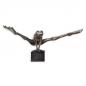 Preview: Bronze Skulptur turnender Frosch