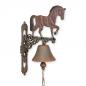 Preview: Wandglocke Gusseisen Pferd