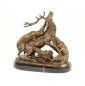 Preview: Bronze Skulptur Hirschjagd