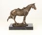Preview: Bronze Skulptur Pferd mit Sattels