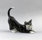 Preview: Katze sich streckend schwarz