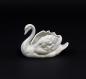 Preview: kleine Schale Schwan glasiert