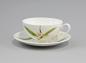 Preview: Teetasse mit Untertasse Diamantporzellan Teeblatt