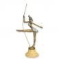 Preview: Bronze Skulptur Ballerina farbig