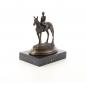 Preview: Bronze Skulptur Reiter auf Pferd