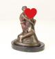 Preview: Bronze Skulptur Frau umarmt Phallus