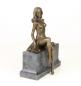 Preview: Bronze Skulptur Halbnackte Frau