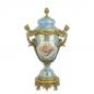 Preview: Bronze Porzellan Deckel-Amphore