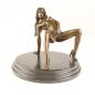 Preview: Erotik Bronze Skulptur weiblicher Akt turnend
