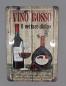 Preview: Blechschild Vino Rosso