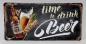 Preview: Blechschild Time to drink Beer