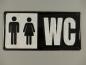 Preview: Blechschild WC