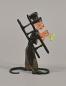 Preview: Lauscha Glasfigur Schornsteinfeger mit Glücksschwein 6x8cm