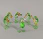 Preview: Lauscha Glasfigur Frosch-Orchester Hca.6 cm