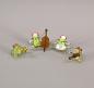 Preview: Lauscha Glasfigur Frosch-Orchester H5cm