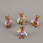Preview: Lauscha Glasfigur Hasen-Orchester Hca.4cm