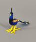 Preview: Lauscha Glasfigur Pfau 6x2x3cm